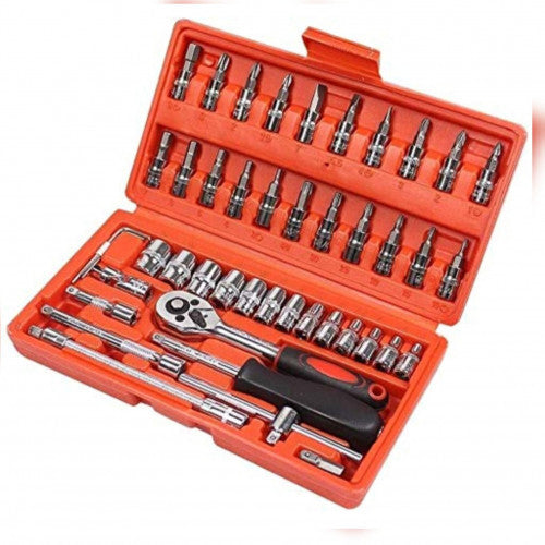 SET DE HERRAMIENTAS 46 LLAVE DE 1/4 (24 UND X CAJA)