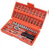 SET DE HERRAMIENTAS 46 LLAVE DE 1/4 (24 UND X CAJA)