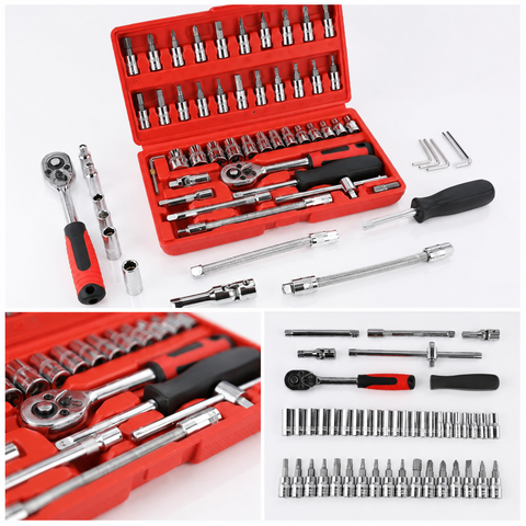 SET DE HERRAMIENTAS 46 LLAVE DE 1/4